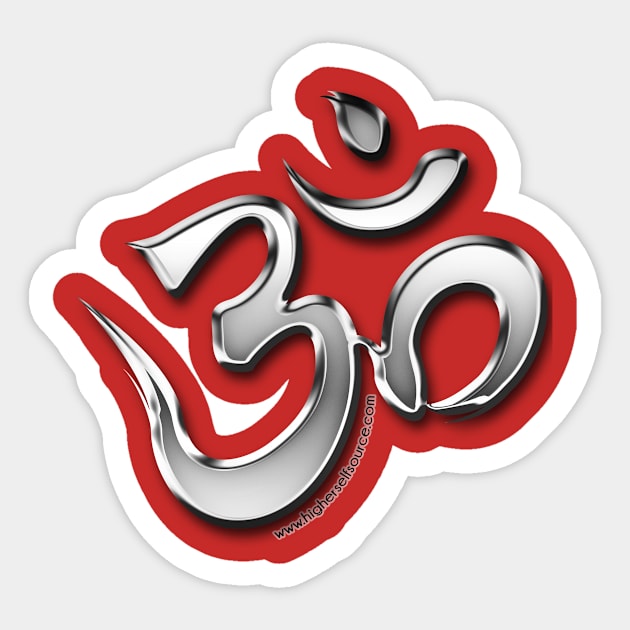 Ohm Silver Sticker by HigherSelfSource